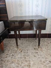 ensemble chambre bois laqué années 70 lit armoire miroir table de chevet