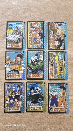 Lot cartes dragon ball z - de,