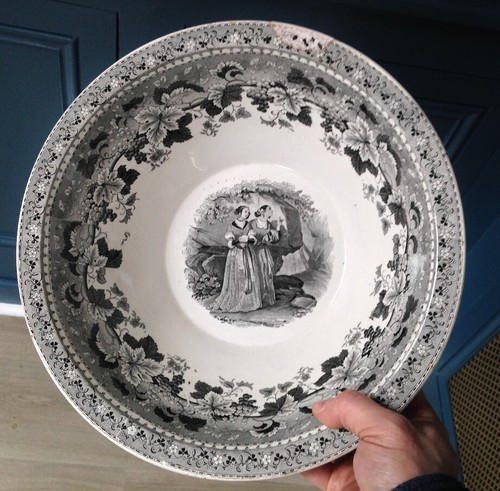 Ancien saladier faience - ancien,