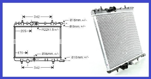 Radiateur eau citroen xsara - citroen,