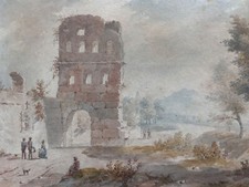 Ancien dessin  paysage animée