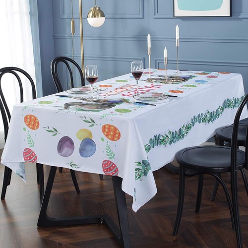 Nappe pâques polyester - pâques, en