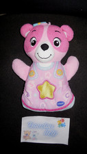 doudou peluche musical veilleuse ourson à Merveilles rose étoile VTECH