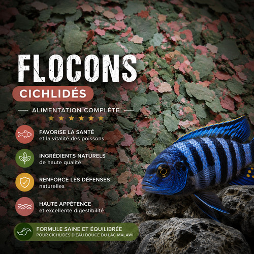 Flocons cichlidés - ,