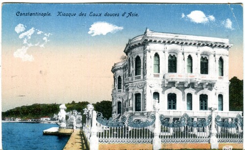 Kiosque ancien carte postale - kiosque,