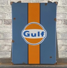 Plaque Émaillée - GULF -