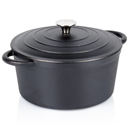 Cocotte fonte couvercle 24cm - fonte,