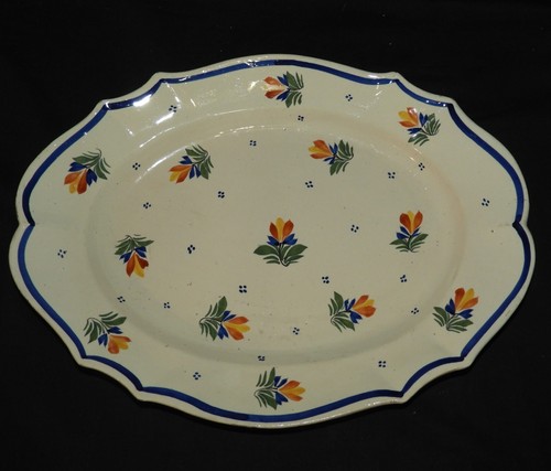 Grand plat faïence quimper - faïence, de