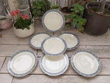 7 Assiettes plates Terre de Fer Salins Lamartine