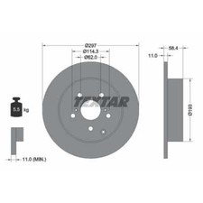 TEXTAR 2x Disques de Frein