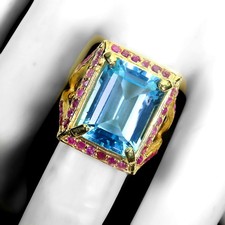 Bague Argent Sterling Octagon
