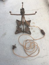 Pieds de lampe art déco fer forgé