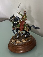 Figurine plombs du Premier Empire Mamelouk à Cheval Le Cimier CH. Conrad 110 MM