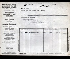 LE THILLOT (88) USINE de CUIRS / TANNERIE & CORROIERIE "A. GROSJEAN" en 1939