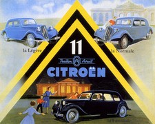 POSTER CITROEN 11 TRACTION