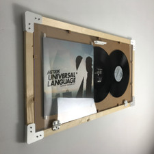 Cadre pour vinyle avec fenêtre - Vinyls 2x33 Tours | 87x47 cm