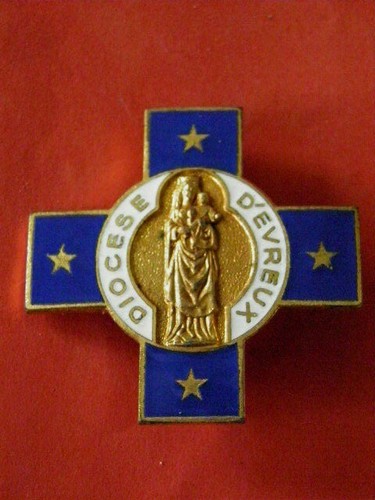 Broche religieuse ancienne - broche,