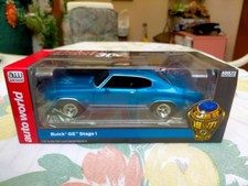 Buick GS Stage 1  1/18è bleu métallisé American Muscle Auto World