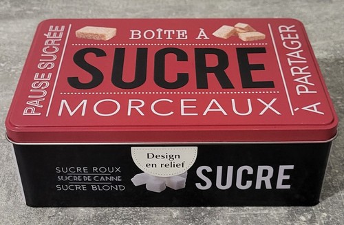 Boite sucre métal - boite,