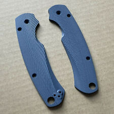 G10 Scales - Sunrise Pattern - Navy For Spyderco Paramilitary 2 Contoured