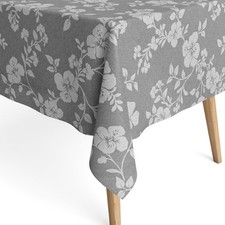 Nappe Jacquard En Coton Enduit 160 Cm Largeur LEMIPIKA Hibiscus