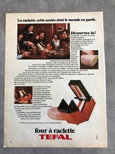publicité de presse Four à raclette TEFAL