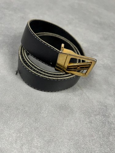 Ceinture cuir vert gris - cuir, foncé