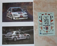 PEUGEOT 306 S16 RALLYE CATALUNYA 1995 BORJA MORATAL DECALS MINI REPLICAS 1/43