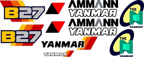Yanmar b27 digger decal - yanmar,