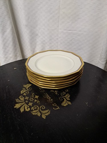 Assiettes dessert porcelaine - 6,
