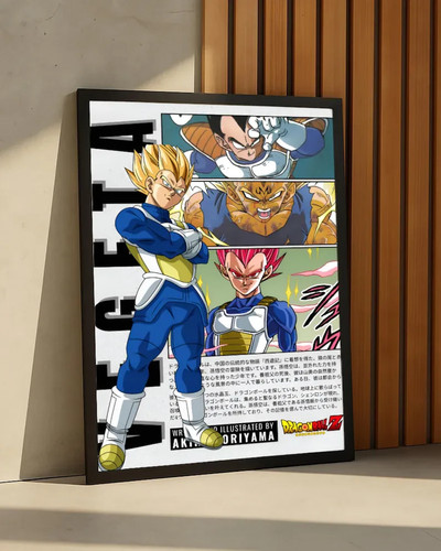 Dragon ball poster vegeta - ball,