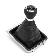 Pommeau de Levier de Vitesses Soufflet pour VW Passat B6 6 Vitesses Cuir