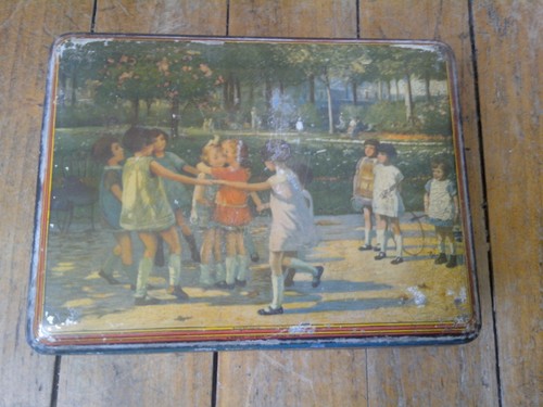 Ancienne boite tole - ancienne, decor