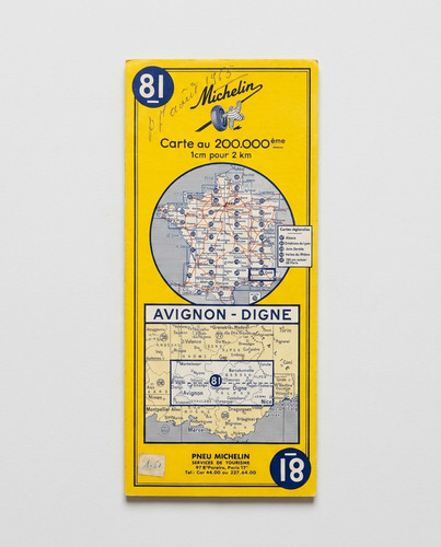Carte routière ancienne
