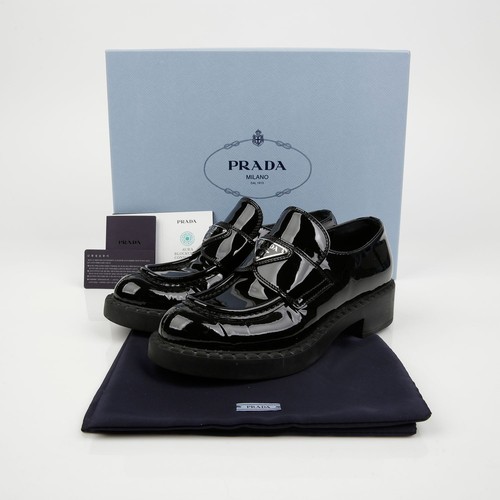 Prada loafer cuir brossé - loafer, en