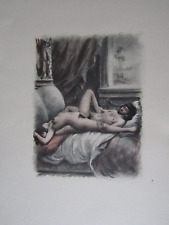 Paul Emile Bécat / Curiosa / Gravure érotique / 20X14cm / Couleur