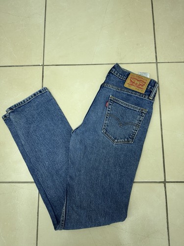 Jean levis 514 bleu - bleu, taille