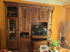 meuble tv bois massif, style Louis Philippe, Meuble TV avec rangements et caches