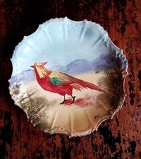 Porcelaine de Limoges  - Assiette décorative signée Max D 23,5 cm