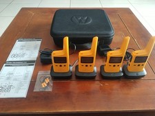 Motorola XT185 Radio Talkie-walkie PMR jeu de 4 Avec Chargeur Et Batterie TBE 