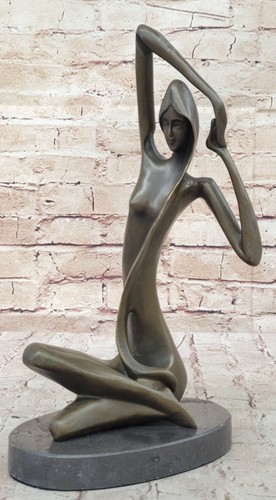 Large moderne bronze sculpture - moderne,