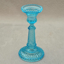 Bougeoir verre pressé - en,