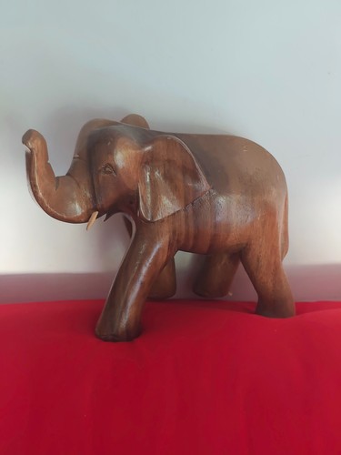 Statuette elephant bois - elephant,