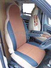 I-To Pour Fiat Ducato Camping-Car Siège Housses, Daim Brun MH-001