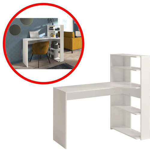 Bureau angle blanc - bureau, parisot