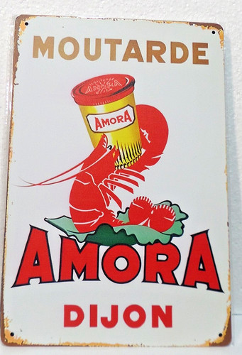 Plaque metal vintage 20x30 - vintage,