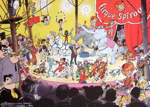 Affiche wasterlain cirque - bd,