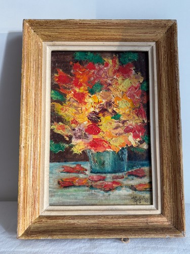 Petit tableau huile sur - , toile