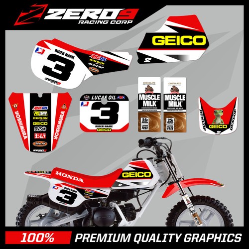 Honda qr50 motocross graphics - honda,