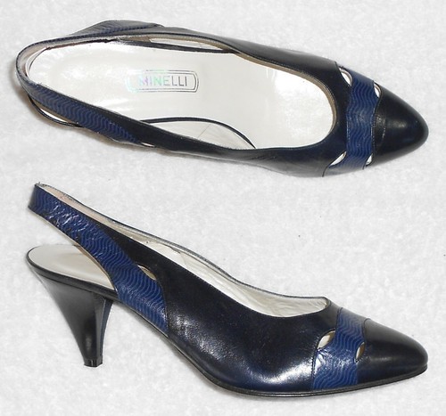 Minelli escarpins cuir bleu - minelli,